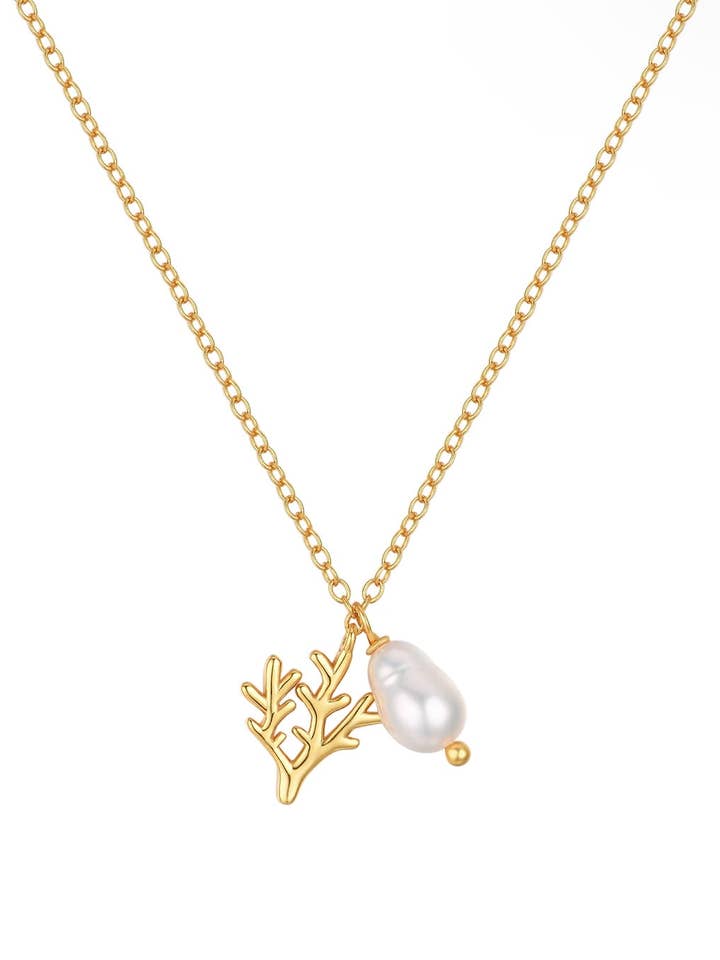 Coral Cove Necklace in 18k Gold Vermeil for wholesale by Malakai the Label