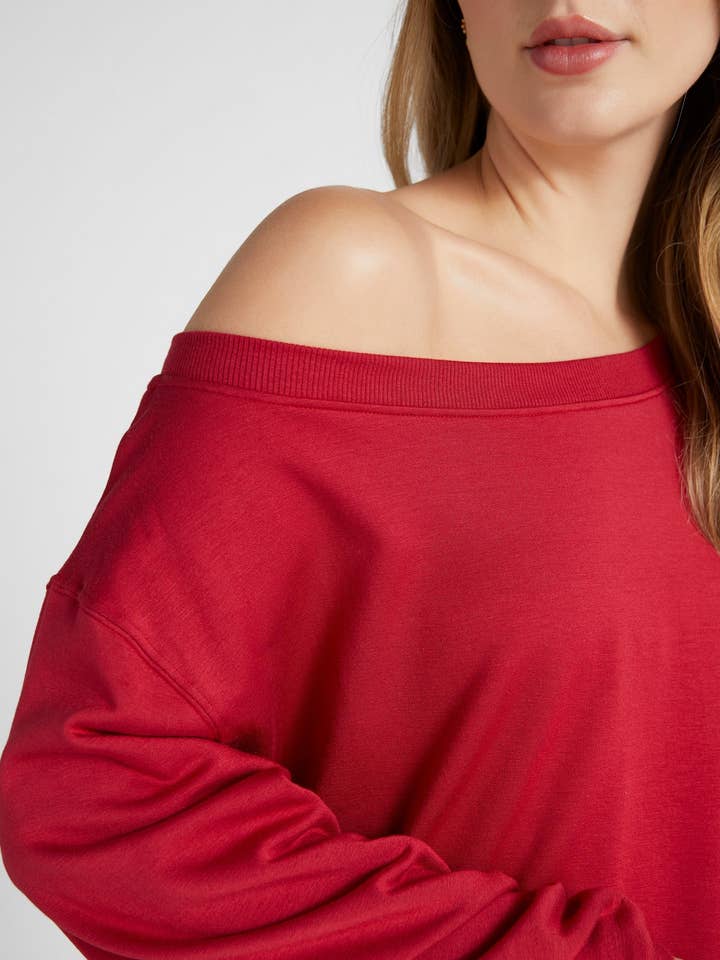 Seventy Eight and Sunny (SEAS) - Wholesale Sweatshirt - Women's - Brooksville One Shoulder Sweatshirt44