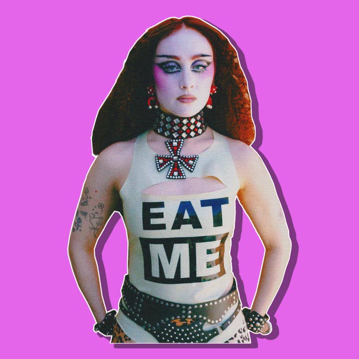 The Weeping Roses - Wholesale Sticker - Chappell Roan "EAT ME" Die Cut Vinyl Sticker