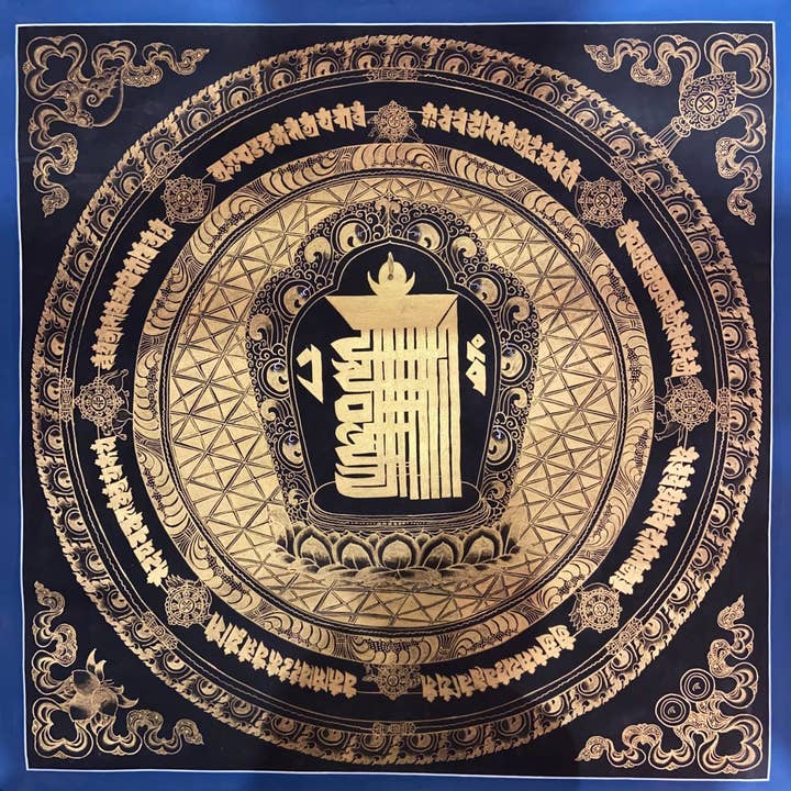 Kalachakra Alfabet Tibetaanse Thangka Schilderij voor wholesale door Art Of Tibet