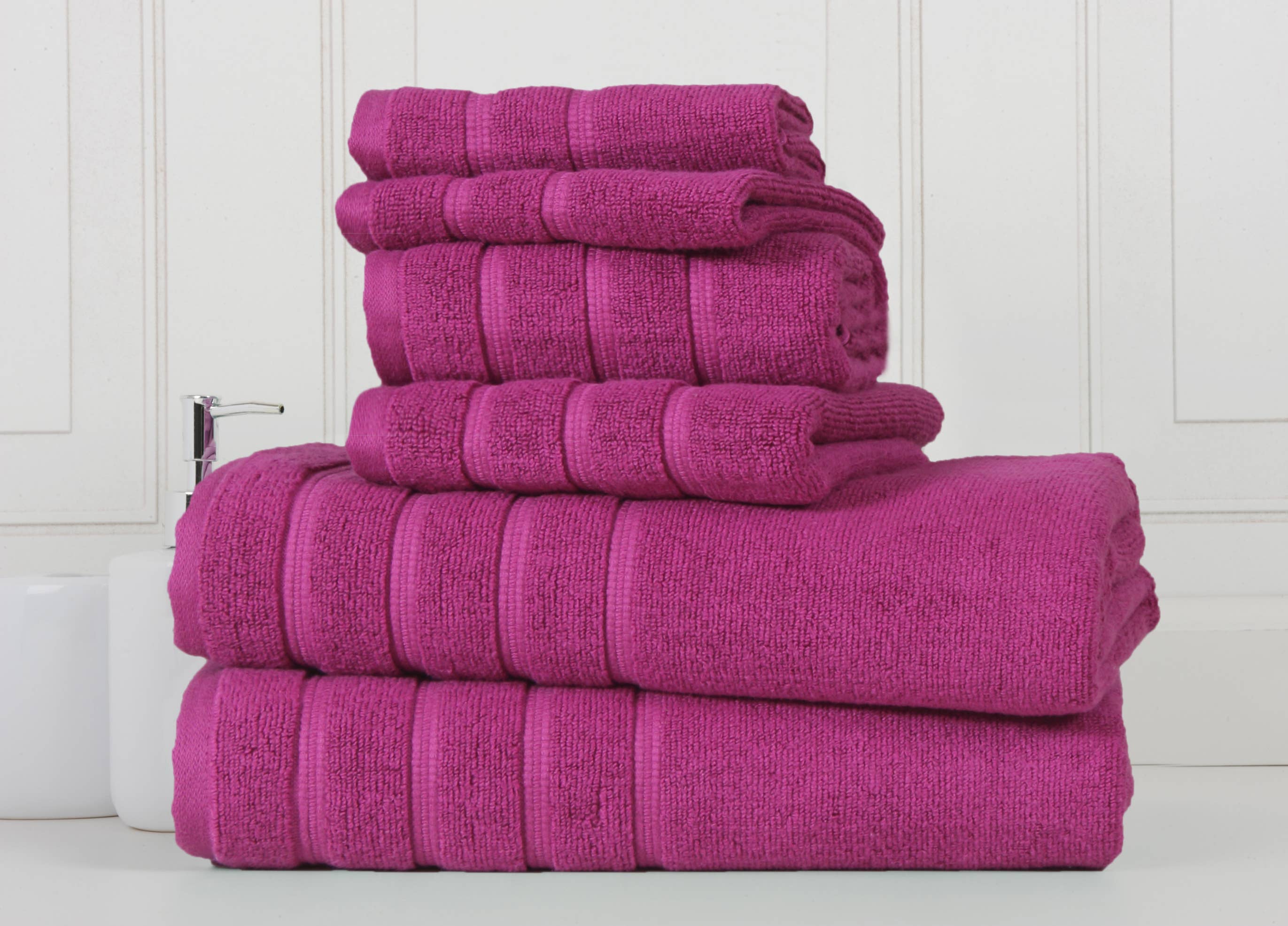 Bed Bath Fashions – wholesale Towel set – Bibb Home 6-Piece Zero Twist Egyptian Cotton Towel Set2
