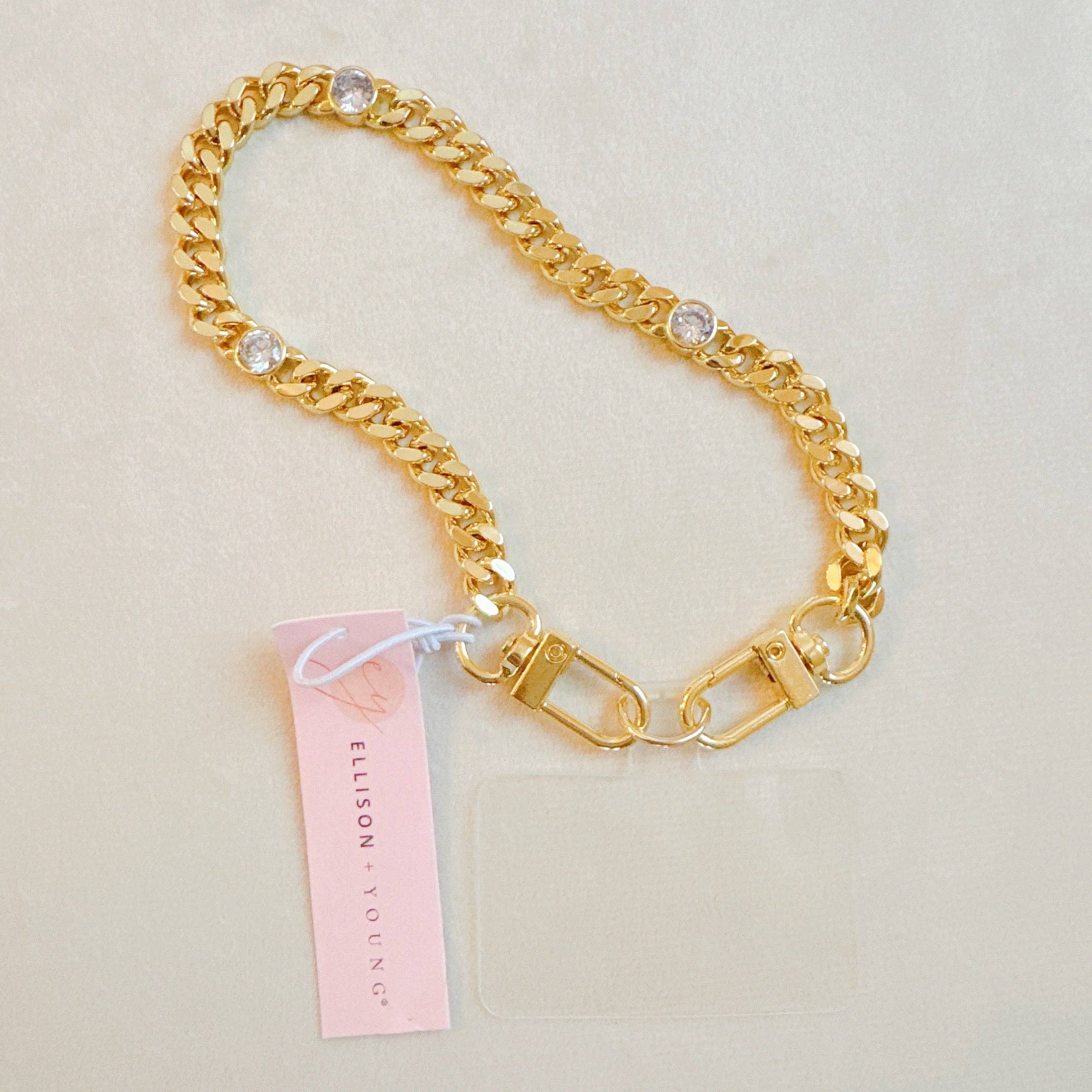 Ellison+Young - Wholesale Lanyard - Women's - Sparkle Over The Chain Phone Wrist Lanyard3