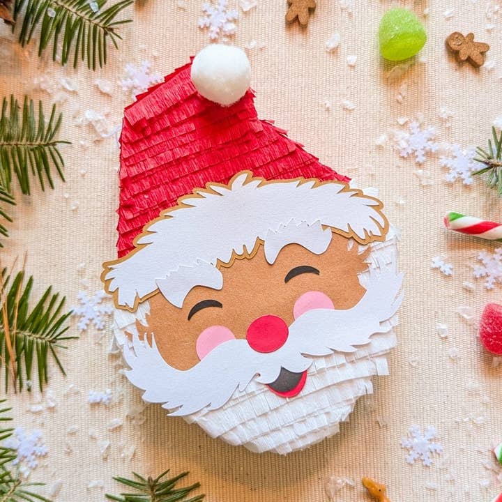 Jolly Santa Christmas Gift Box - Medium for wholesale by Lula Flora Designs Inc.