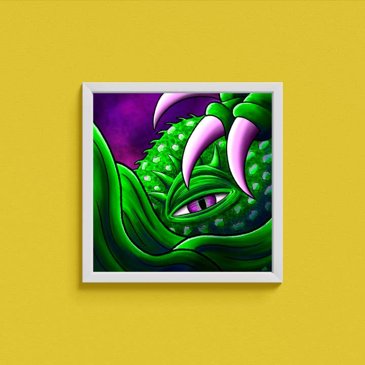 Hannah Kate Makes - Wholesale Art Print - Hibernate Art Print - Creepy Sea Creature9