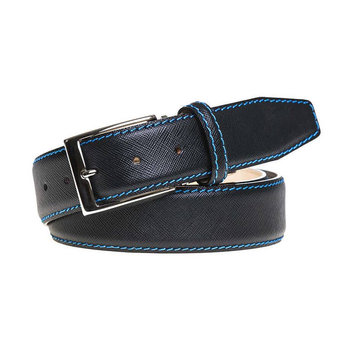 Black Saffiano Leather Belt for wholesale by Roger Ximenez