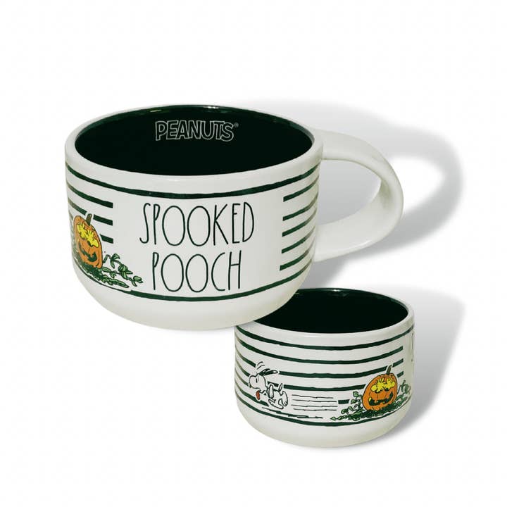 Nevsher Lior - Wholesale Pet Bowl - Cat/Dog - Rae Dunn x Peanuts Snoopy Dog Bowls | Coffee Mug Dog Bowls | Spooked Pooch | Howling Hour | Halloween Dog Bowls