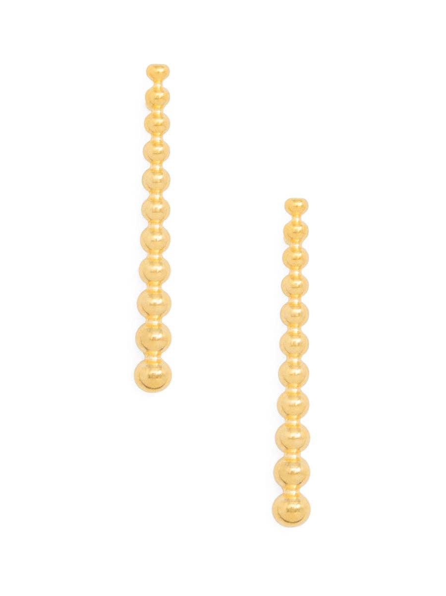 rho – wholesale Hängande örhängen – Graderat metallpärldroppörhänge0