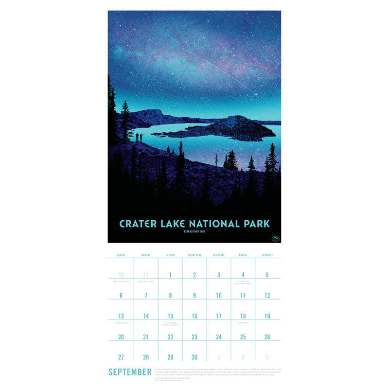 Insight Editions - #1 Pop Culture Publisher - Vente Calendrier - Calendrier mural 2026 L'Art des parcs nationaux3