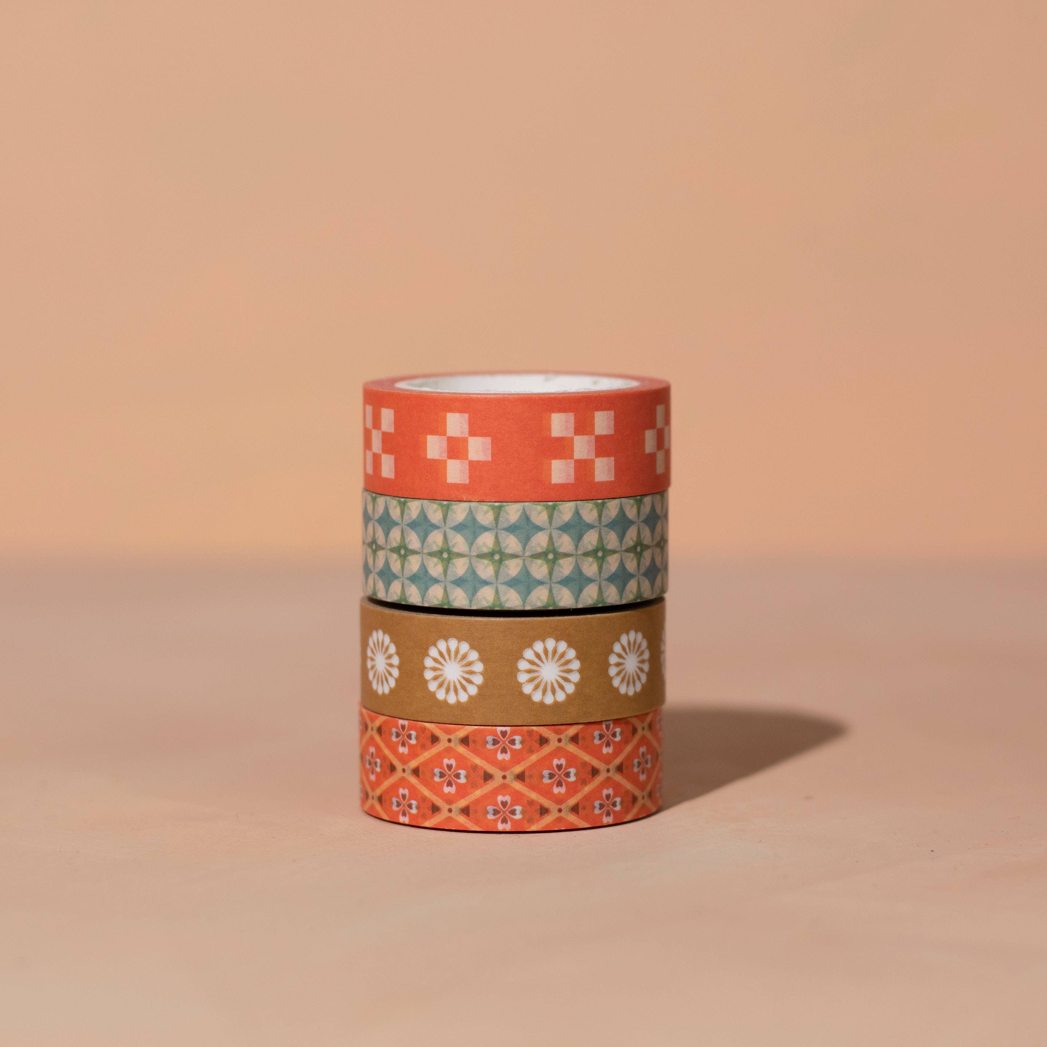 Lately Studio - Wholesale Washi Tape - Yellow Ochre Dandelion Washi Tape |  Flowers Paper Tape3