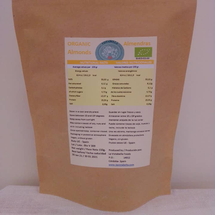 Bio Vistabella - Wholesale Nuts - Organic almonds 300 g1