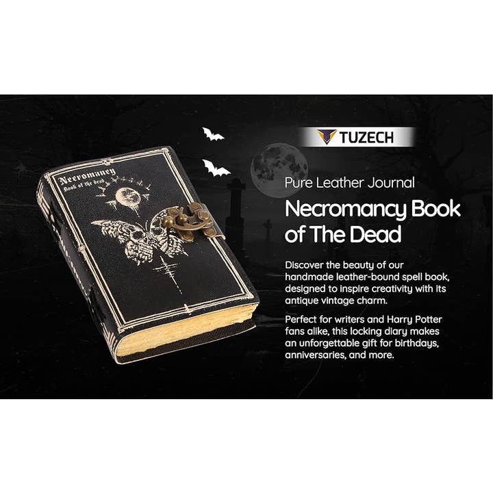 Tuzech Leather – wholesale Journal och dagbok – TUZECH läderklätt anteckningsbok med grimoirestil och ojämna kanter för män och kvinnor109