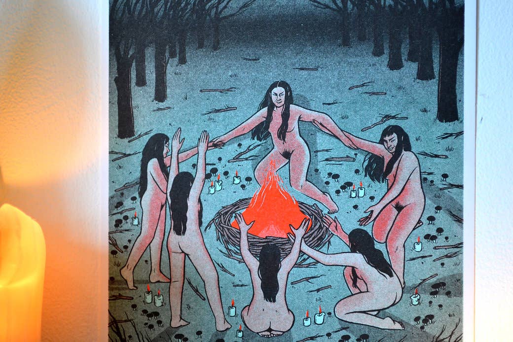 Lily Blakely - Wholesale Art Print - "Occult" Risograph print A42