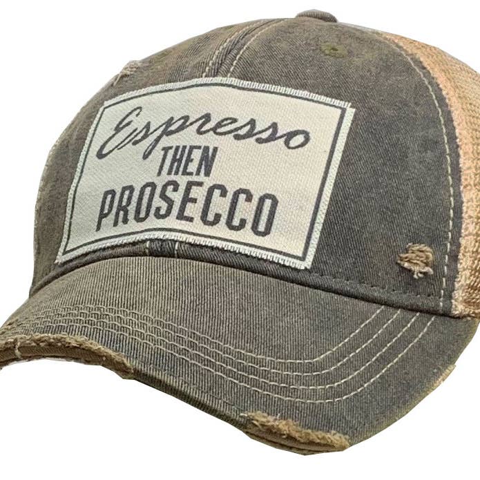 Vintage Life - Wholesale Trucker Hat - Unisex - Espresso Then Prosecco Trucker Hat Baseball Cap