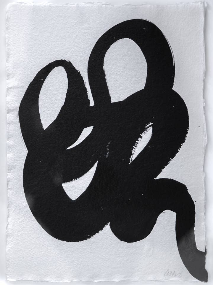 Œuvres sur papier - Enso japonais pour la vente par Bella Cucina Artful Living