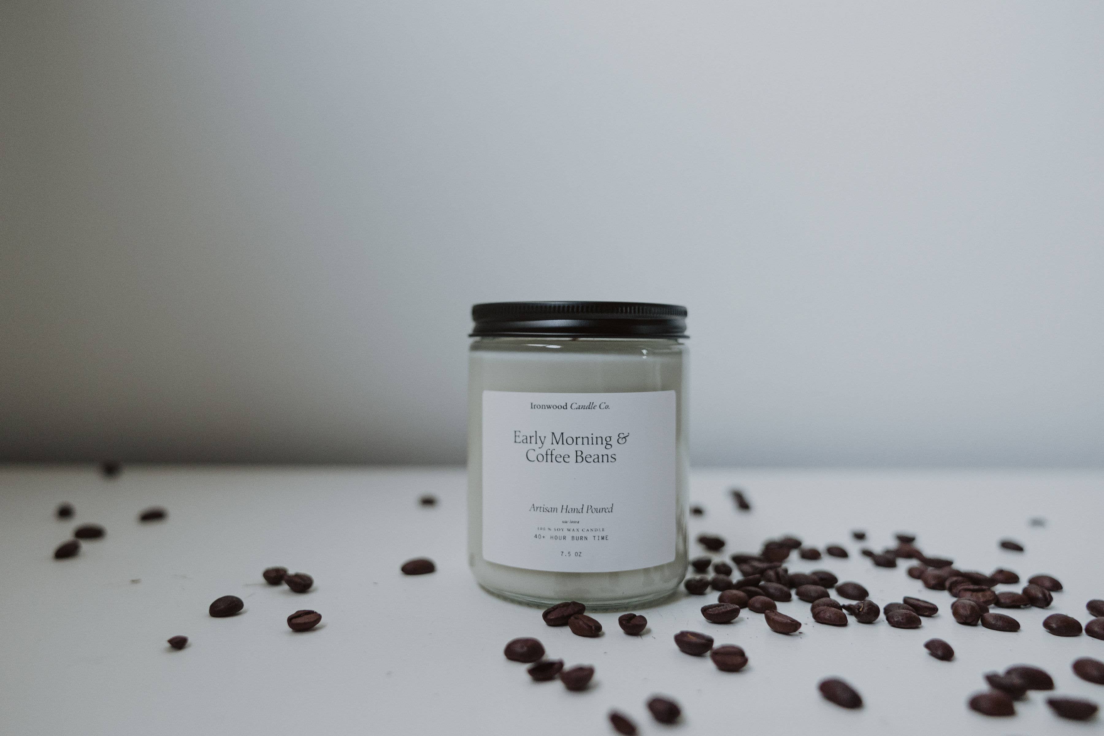 Ironwood Candle Co. - Wholesale Jar/Filled Candle - EARLY MORNING & COFFEE BEANS SOY CANDLES15