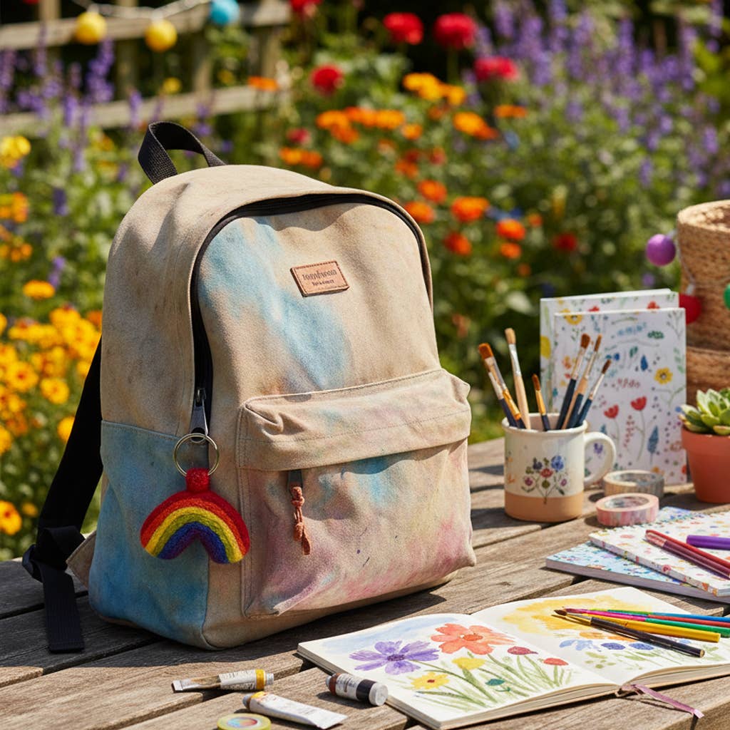 Felt So Good – wholesale Keychain – Women's – Handmade Felt Fairtrade Rainbow Keyring1