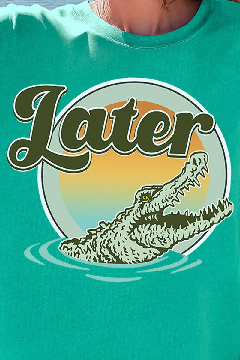 Wholesale Accessory Market - Wholesale Screen Printed T-Shirt - Women's - Later Gator Comfort Colors Adult Ring-Spun Cotton Tee3