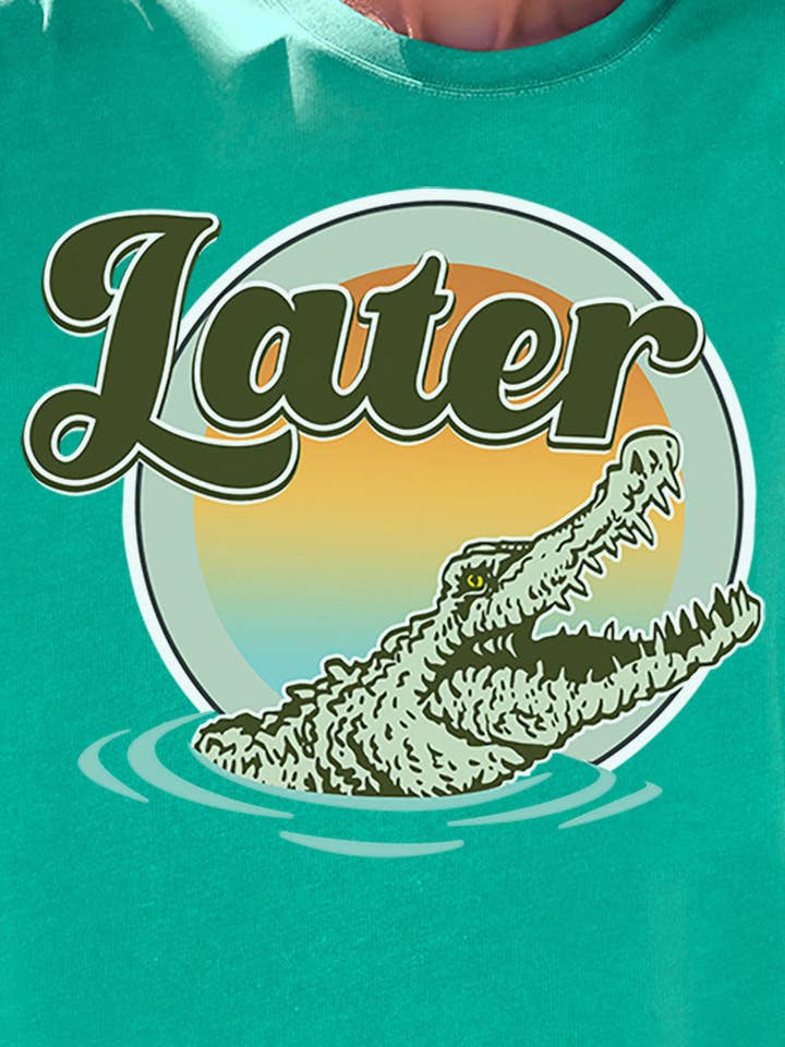 Wholesale Accessory Market - Wholesale Screen Printed T-Shirt - Women's - Later Gator Comfort Colors Adult Ring-Spun Cotton Tee3