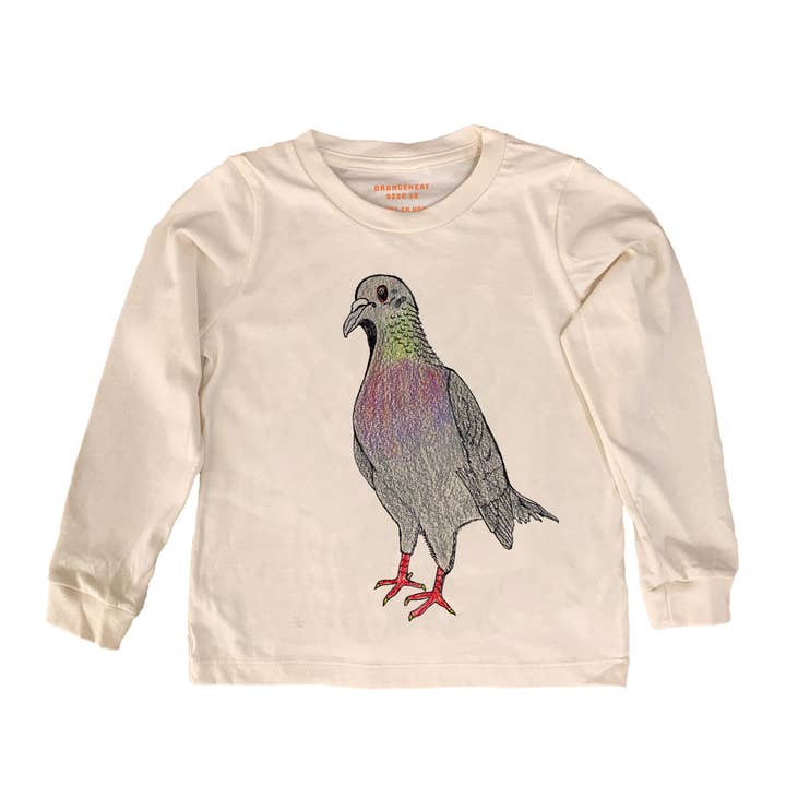orangeheat - Wholesale Screen Printed T-Shirt - Kids - Pigeon - Kids Organic Tee/Long Sleeve1