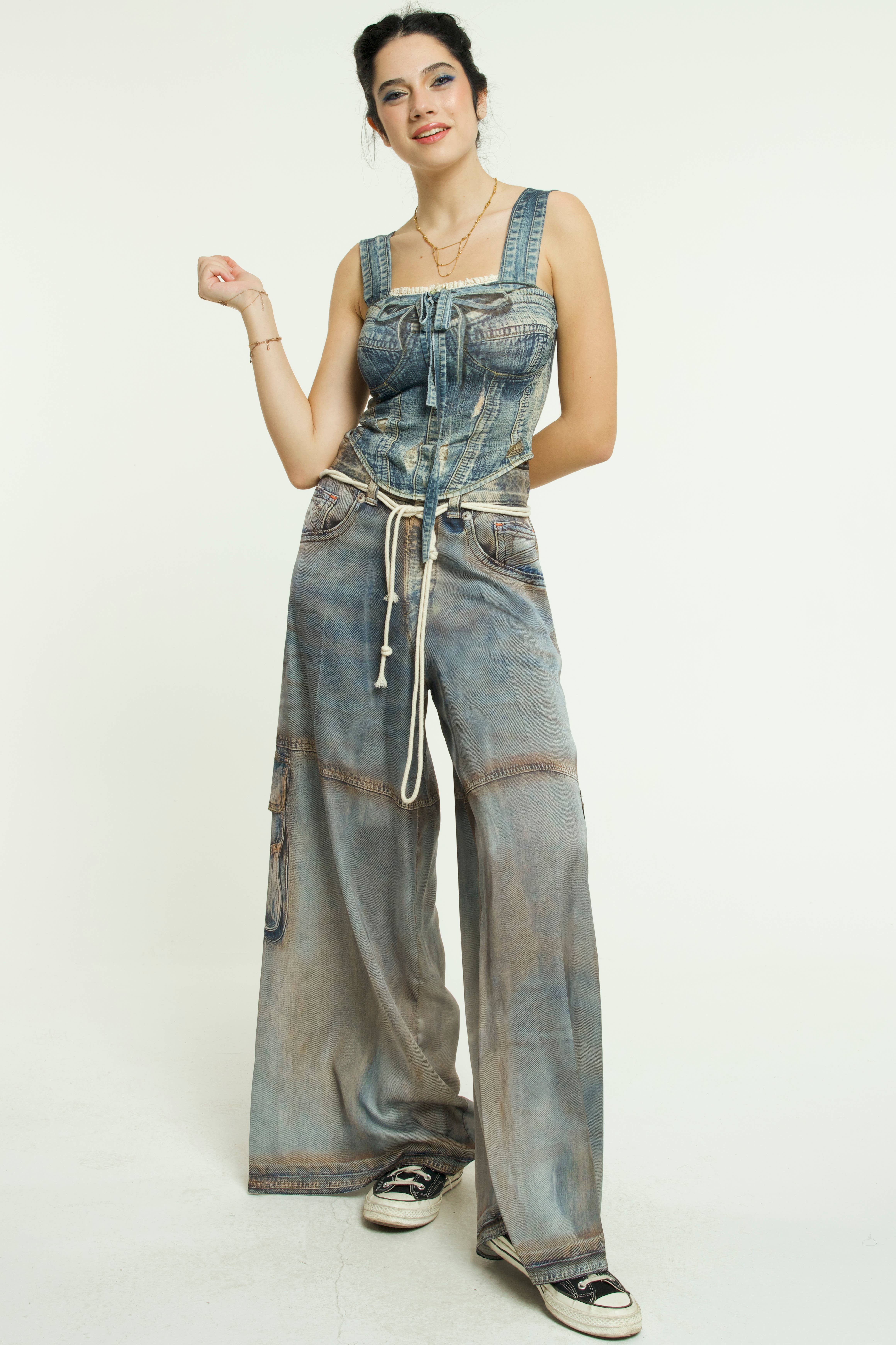 IPNG Design – Engroshandel Bukser - Dame – Bukser Sateen Rust - Jeanious10