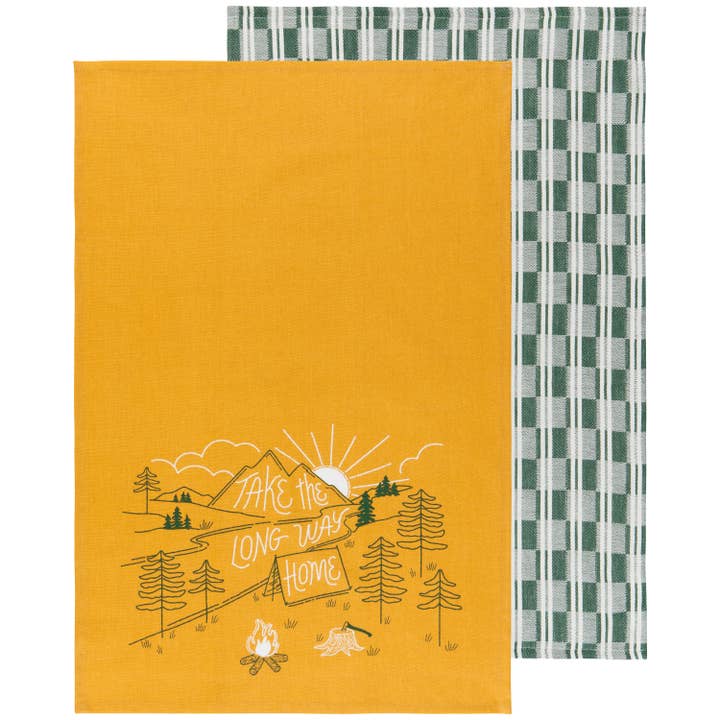 Camp Out Dishtowel Set of 2 for wholesale by Danica Jubilee