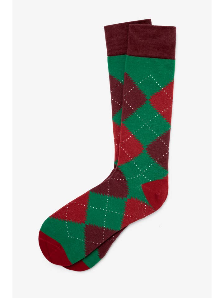 Alynn - Wholesale Socks – Men's - Argyle Assassin Carded Cotton Socks by Alynn12