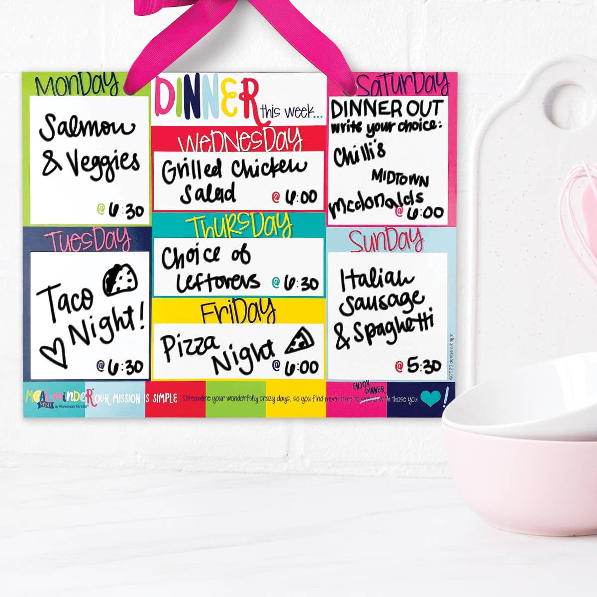 Denise Albright® - Wholesale Planner - 52-Week Meal Minder® Weekly Menu Planner Pad | Pack of 611