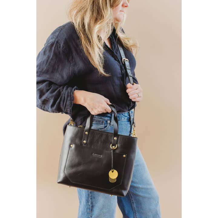 R.Riveter - Wholesale Satchel - Women's - Marcy | Matte Black Leather5