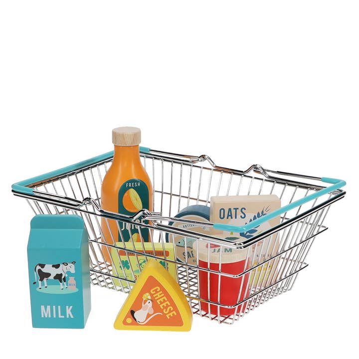 Rex B2B - Europe - Wholesale Toy Set - Kids - Wooden shopping playset with basket1