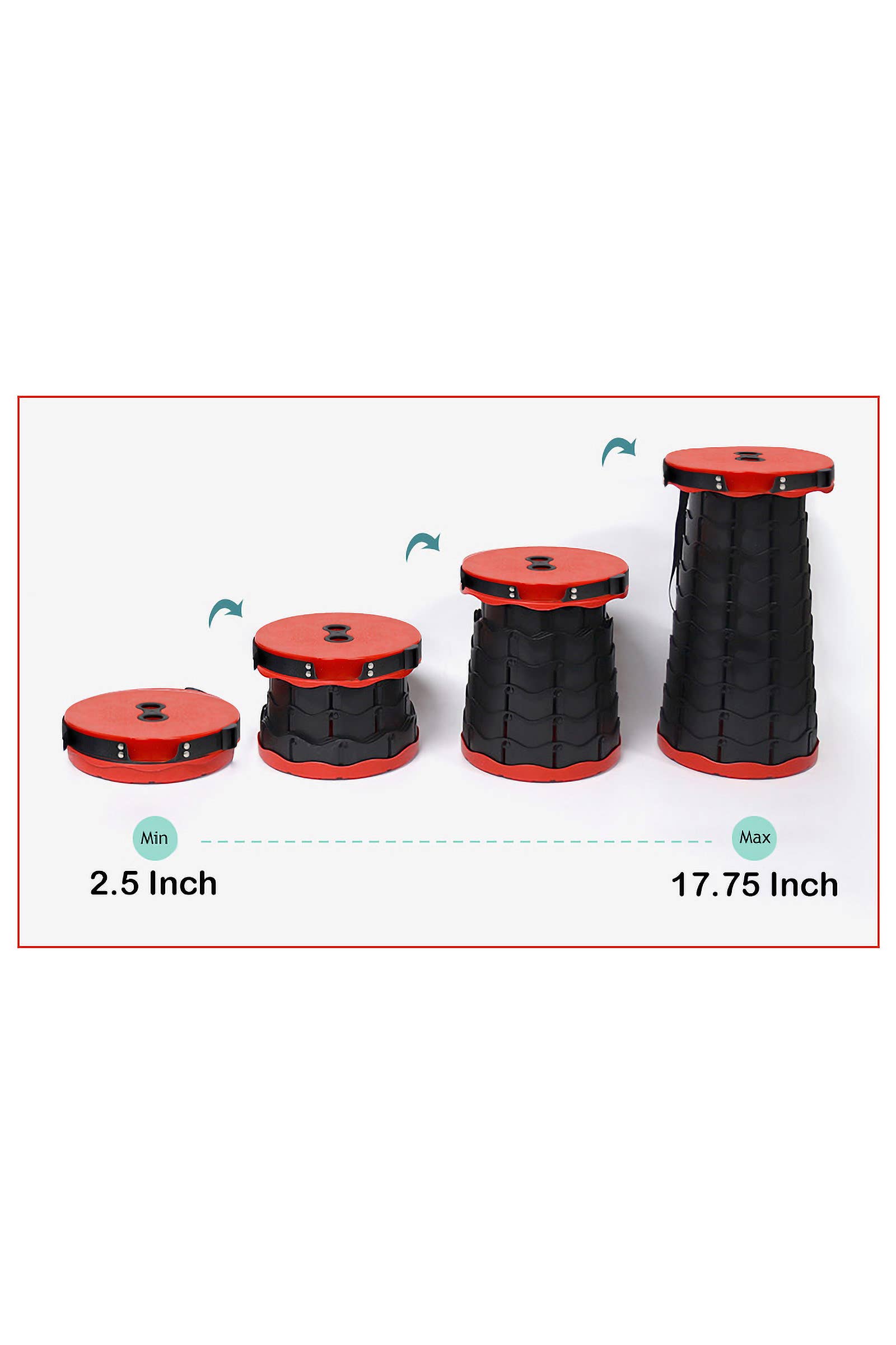 ASSORTED Black Portable Retractable Telescoping Stool for wholesale on Faire5
