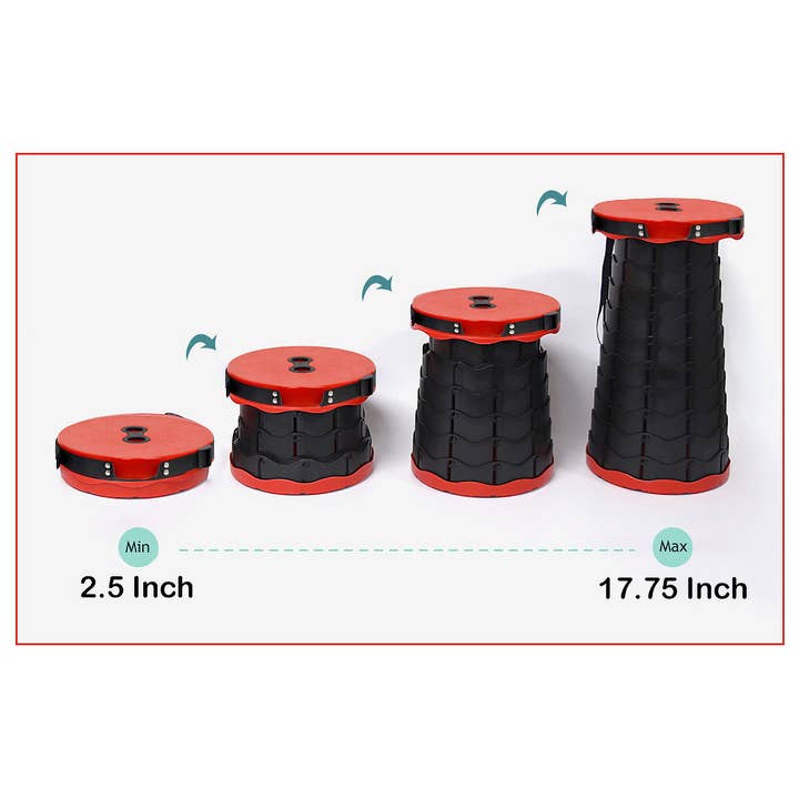 ASSORTED Black Portable Retractable Telescoping Stool for wholesale on Faire5