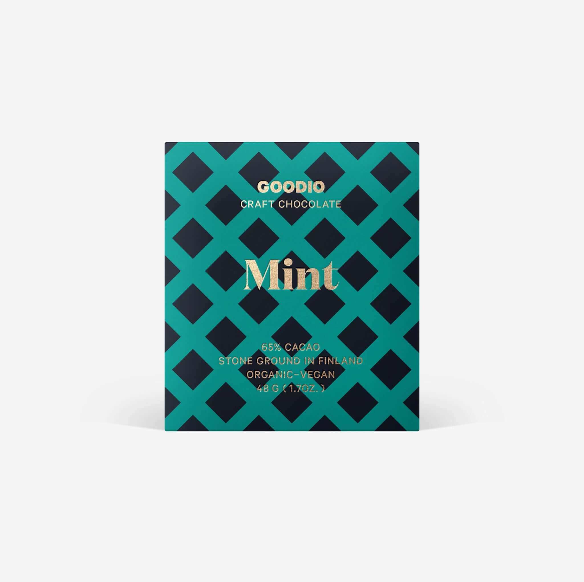 Goodio Chocolate - Vente Barre chocolatée - Chocolat à la menthe 65 %3