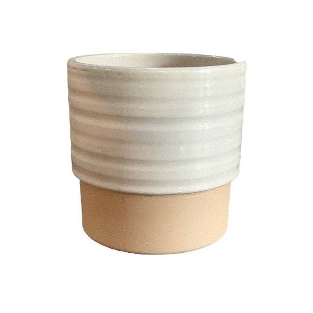 Ceramics Limburg - Wholesale Plant Pot - Cellos pot duo dusty ivory S