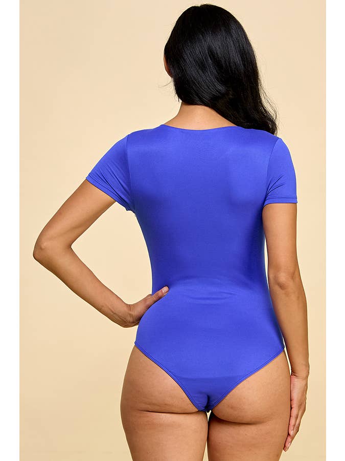 Heart & Hips - Wholesale Bodysuit - Women's - JT45980A - SHORT SLEEVE DOUBLE LAYERED BODYSUIT2