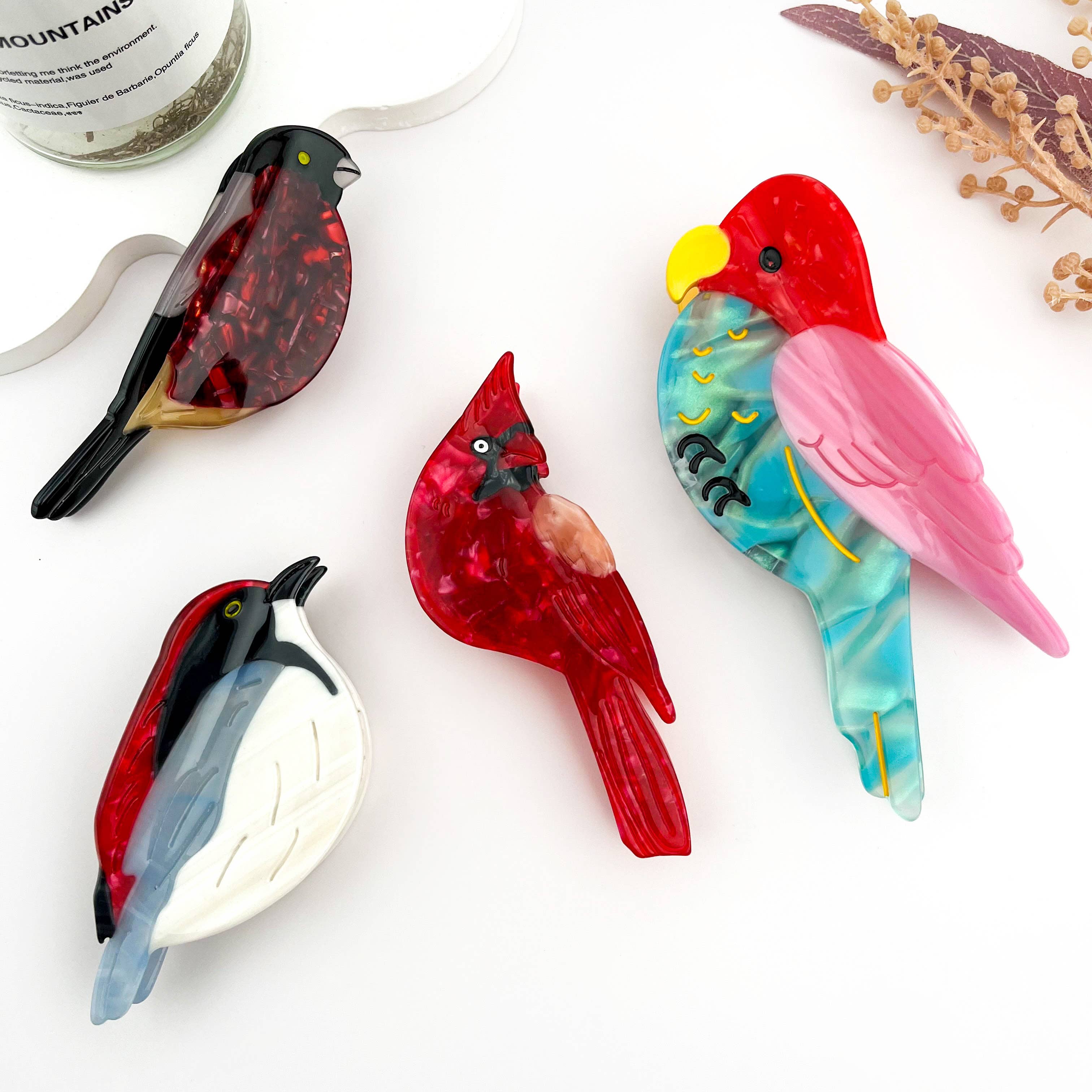 mildstyles – Engroshandel Hårspænde - Dame – Elegant Delikat Fugl Acetat Dyr Hårklo Klemme5