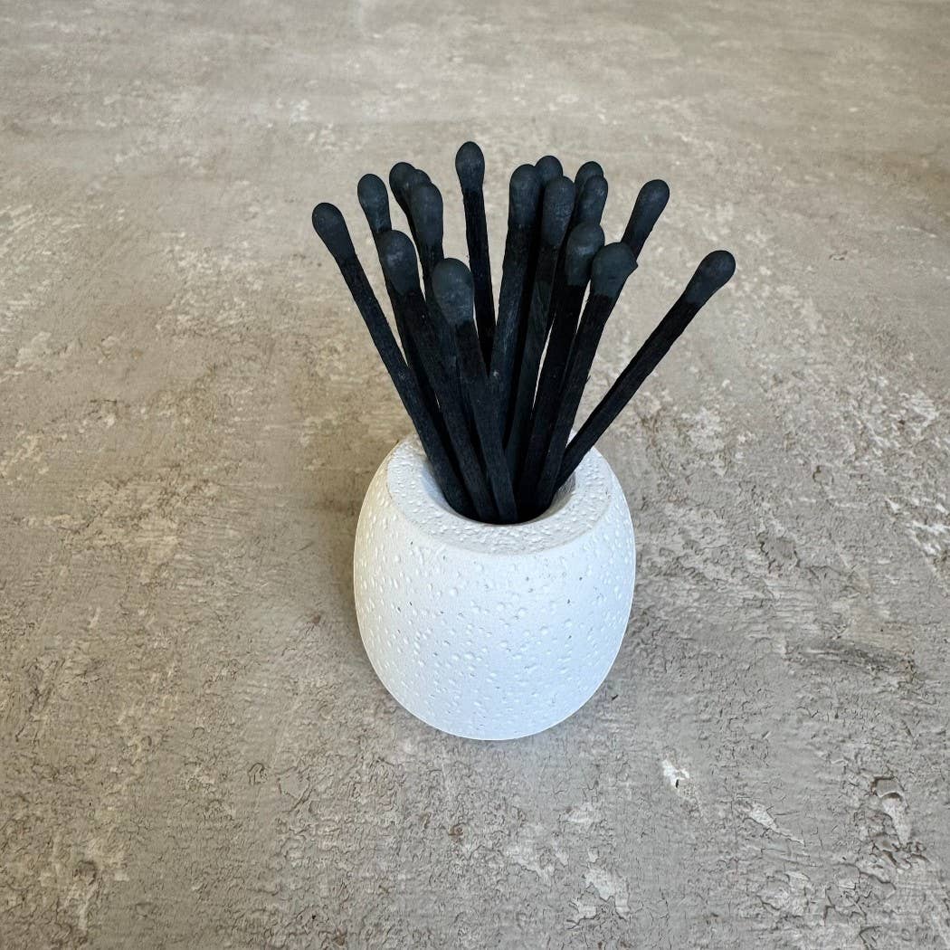 CJ Gift Goddess - Wholesale Match Holder - Concrete Match Holder/Toothpick Holder: Includes 25 Matches40