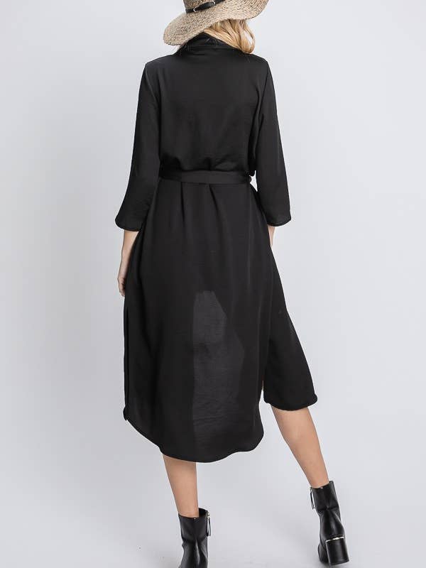 JADE BY JANE – Blusão - Mulher por atacado – CASACO DE CORPO COMPRIDO COM DRAPEADO NA FRENTE 15