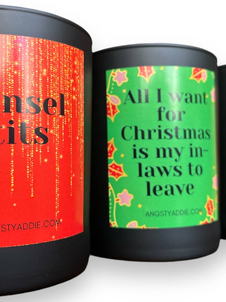 Christmas Spice Candle Sampler Pack-6 full size candles for wholesale by Angsty Addie