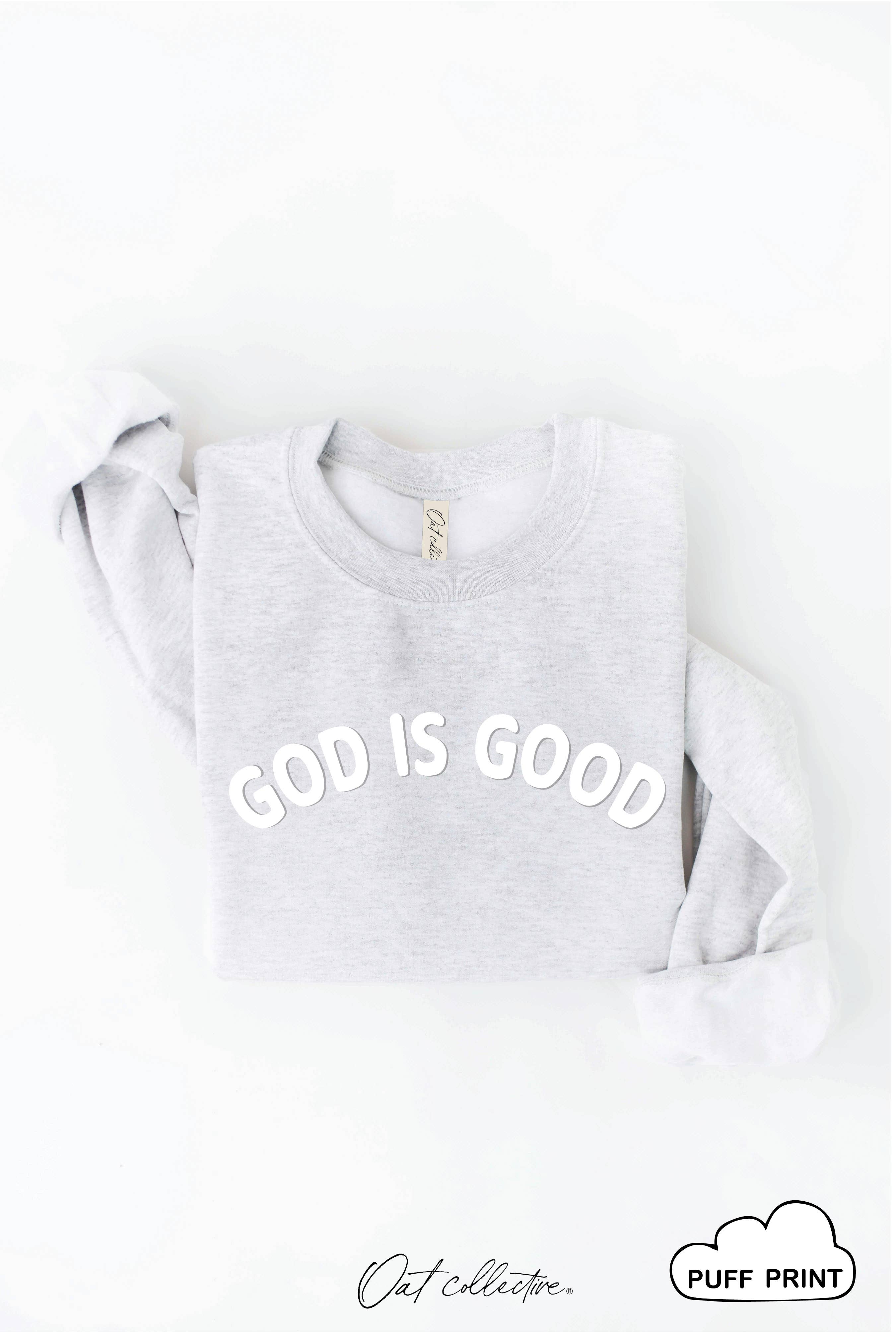 OAT COLLECTIVE – Engroshandel Grafisk Sweatshirt - Dame – GUD ER GOD PUFF Grafisk Sweatshirt7