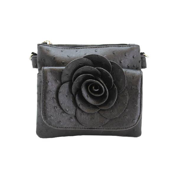 22 Tote - Wholesale Crossbody Bag - Women's - Floral Ostrich Crossbody Bag24