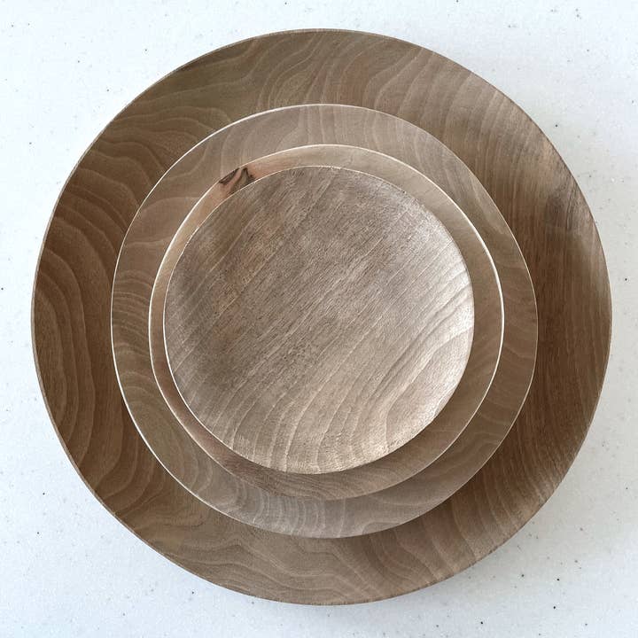 REMOVED BRAND – Engroshandel Serveringsbakke – WALNUT - tallerken 19 cm.3