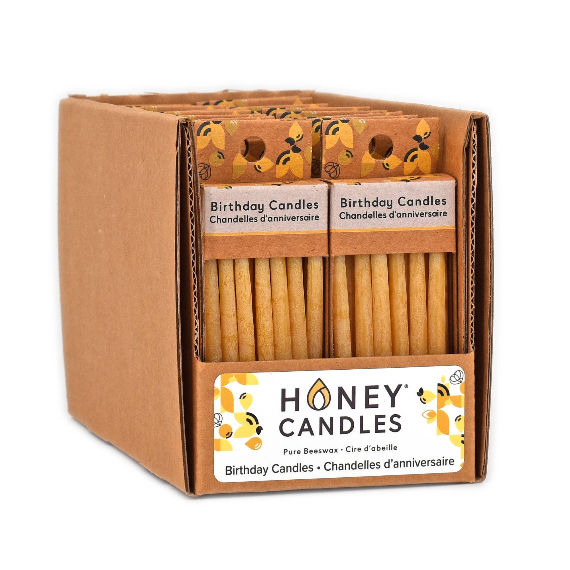 Honey Candles - Wholesale Cake Candle - Beeswax Birthday Candles -Natural