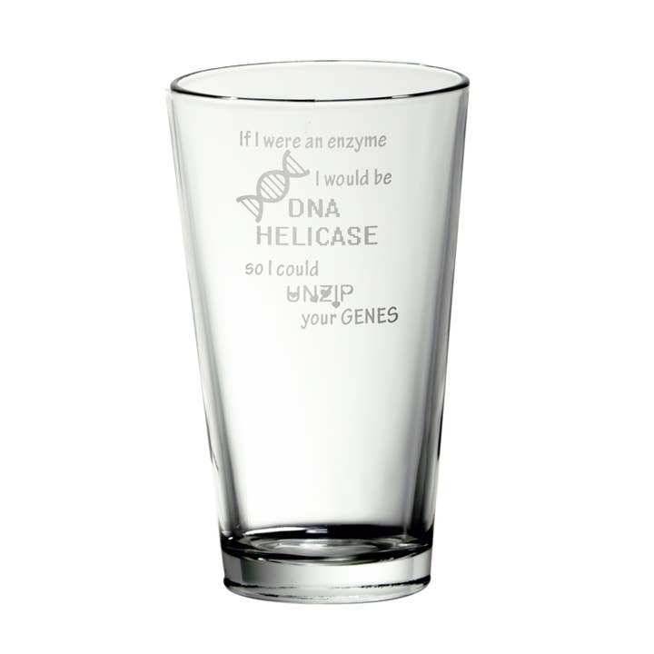 Decomprimi il tuo bicchiere da pinta Genes Genetics Joke per la vendita all'ingrosso da parte di Mixing Spirits