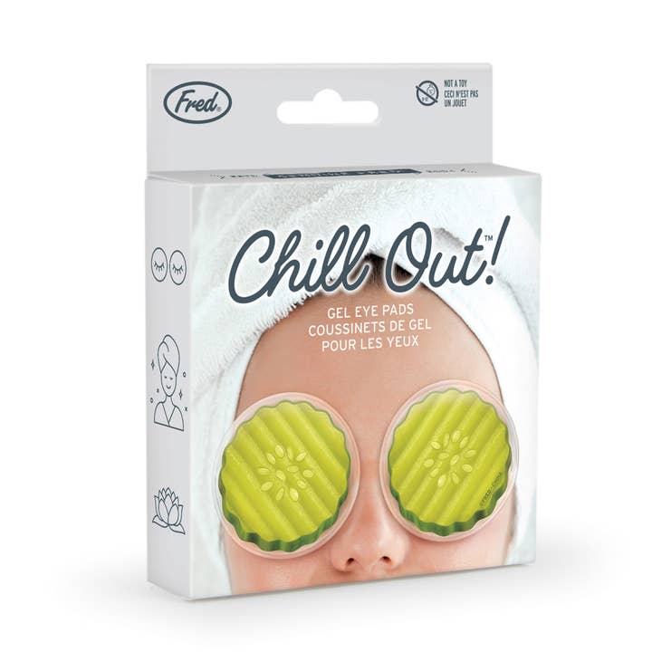 Chill Out - Eye Pads - Pickles for wholesale by Fred & Friends