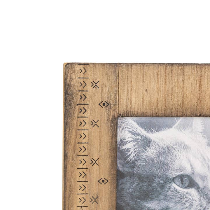 Foreside Home & Garden - Wholesale Picture Frame - Jarvis 4x6 Photo Rustic Southwest Picture Frame Wood