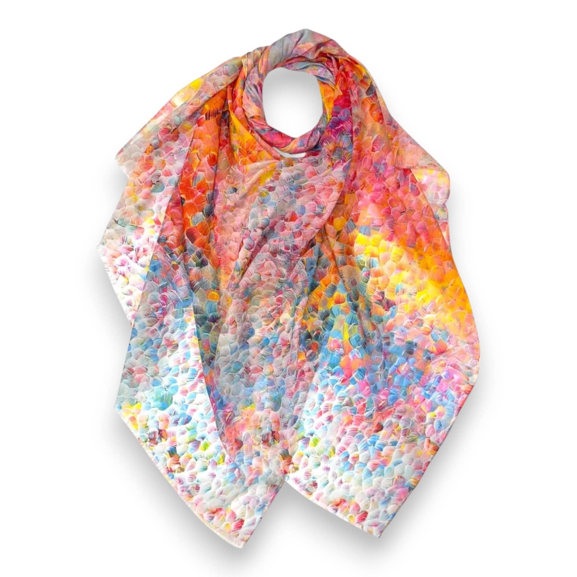 Lili Scarves (US Duty Free) – wholesale Scarf – Women's – Vibrant Mosaic Print Scarf5