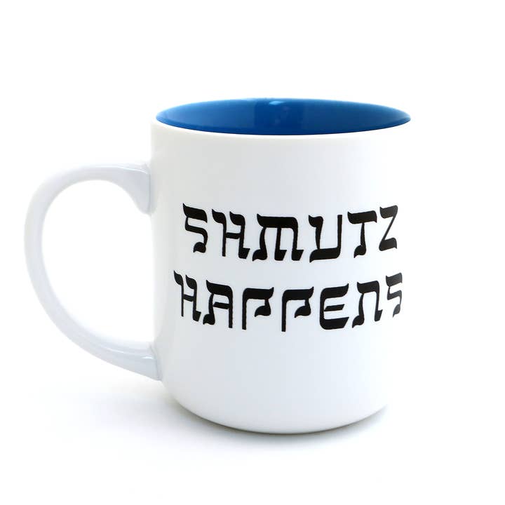 Lenny Mud - Wholesale Coffee Mug - Oy Vey Mug, Schmutz Happens, Funny Jewish Mug1