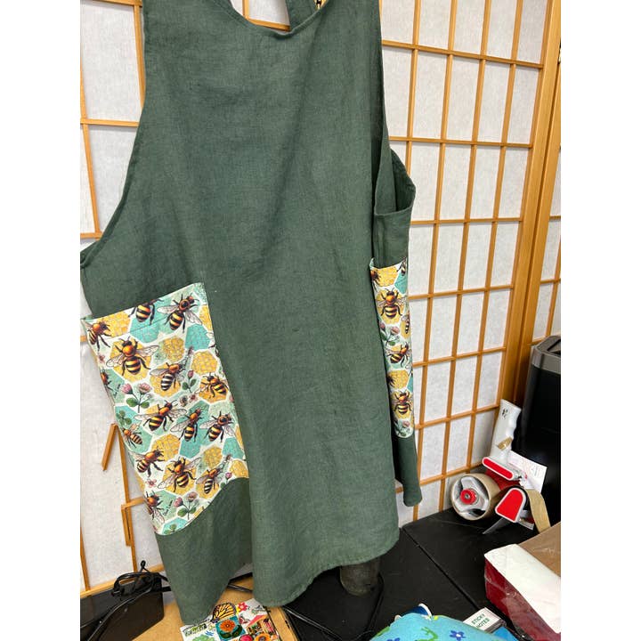 Olive Loom - Wholesale Apron - Linen Crossback Apron - Dusty Lotus4