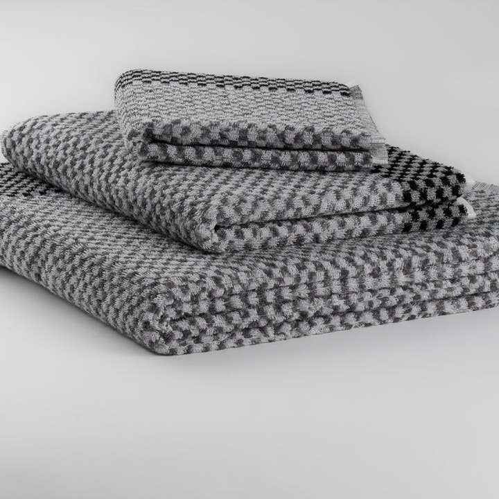 Checker Silver Ivory Degrade por atacado de Turkish Towel Collection