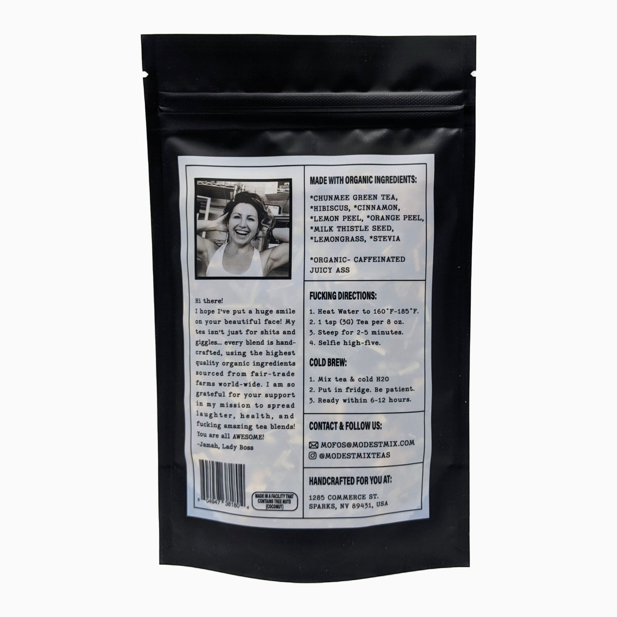 ModestMix Teas - Wholesale Loose Tea - Juicy Ass - 2oz Organic loose leaf bags1